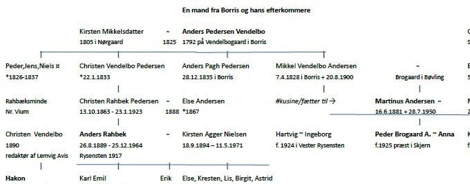 Hedebonden Anders Pedersen i Borris og hans efterkommere